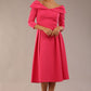 Chesterton 3/4 Sleeve A-Line Dress 