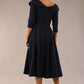 Chesterton 3/4 Sleeve A-Line Dress 