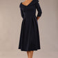 Chesterton 3/4 Sleeve A-Line Dress 