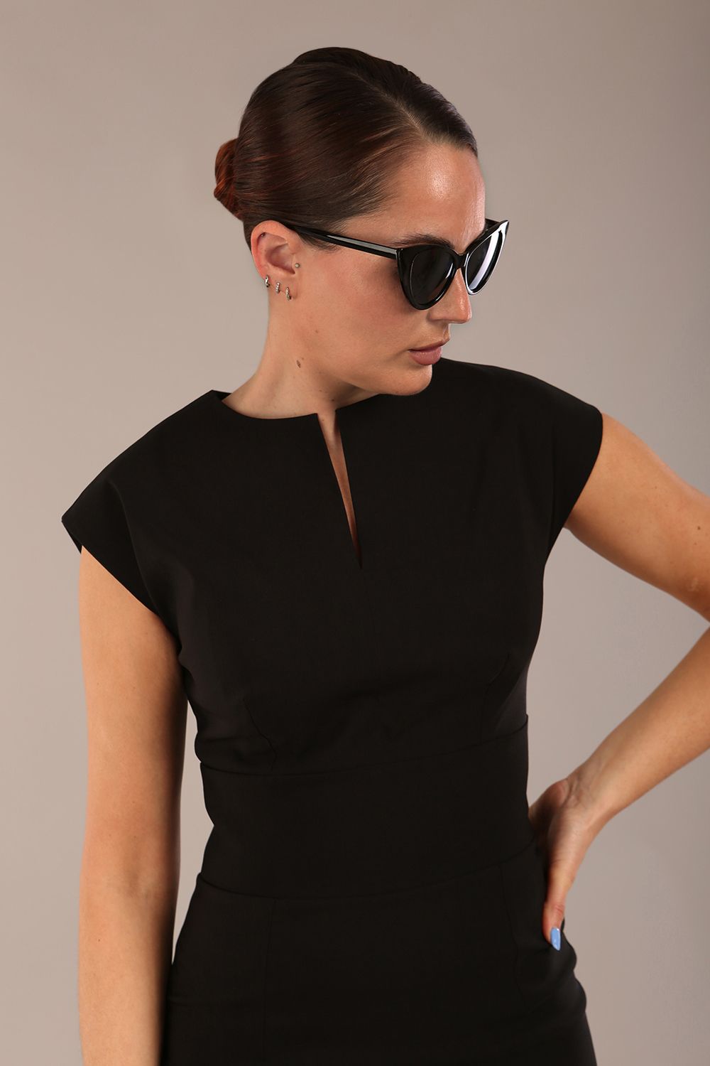 Claire Cap Sleeve Pencil Dress 