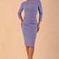Clementine Keyhole Sleeved Pencil Dress 