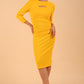 Clementine Keyhole Sleeved Pencil Dress 