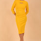 Clementine Keyhole Sleeved Pencil Dress 