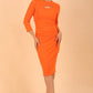 Clementine Keyhole Sleeved Pencil Dress 