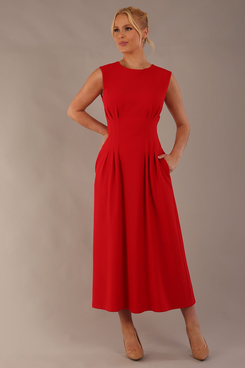 Cleo Pleated Midaxi Dress 