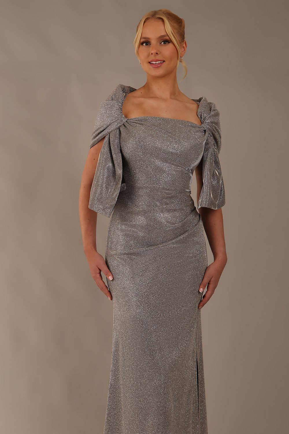 Clivendon Statement Glitter Maxi Dress 