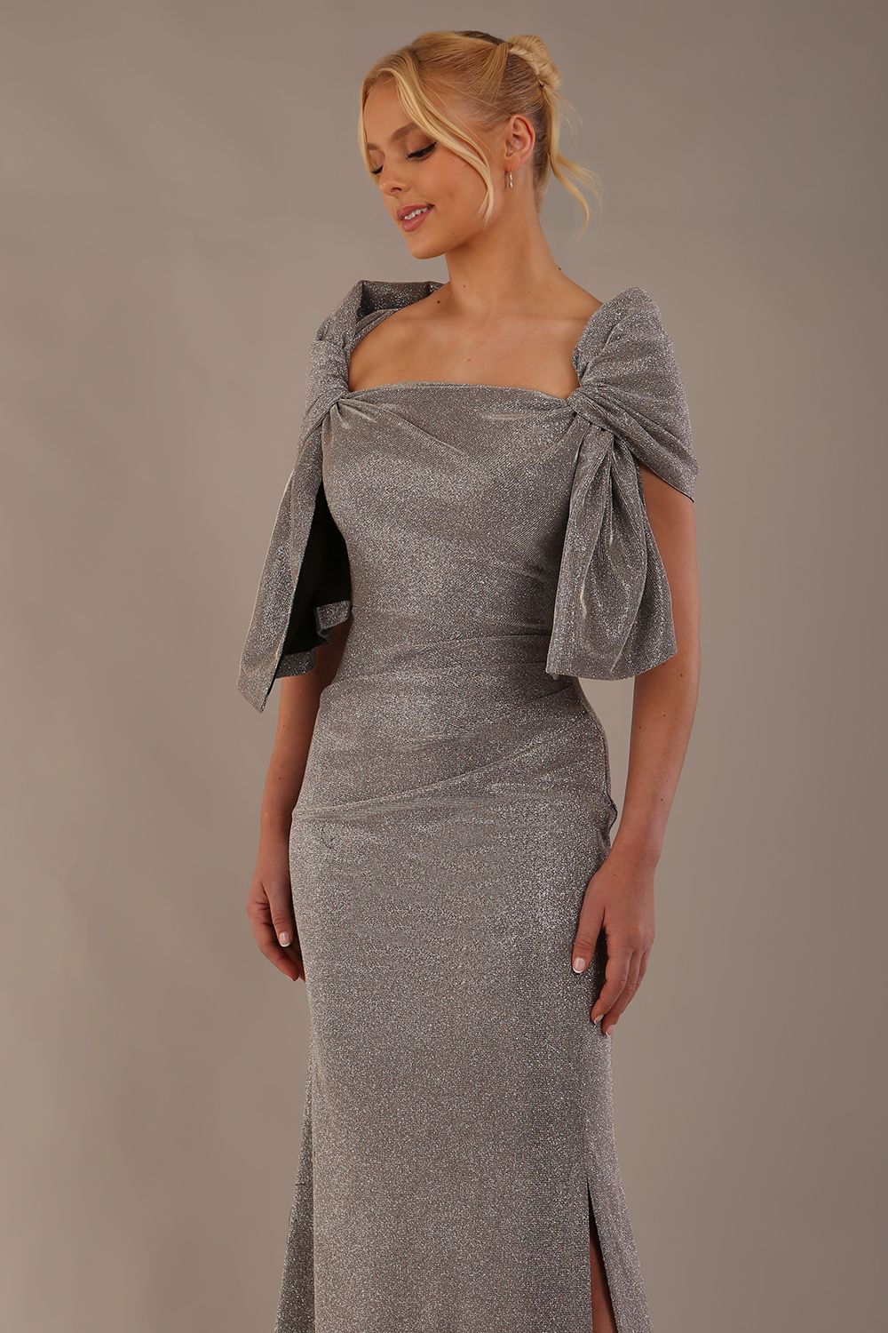 Clivendon Statement Glitter Maxi Dress 