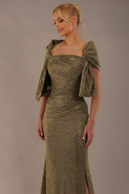 Clivendon Statement Glitter Maxi Dress 