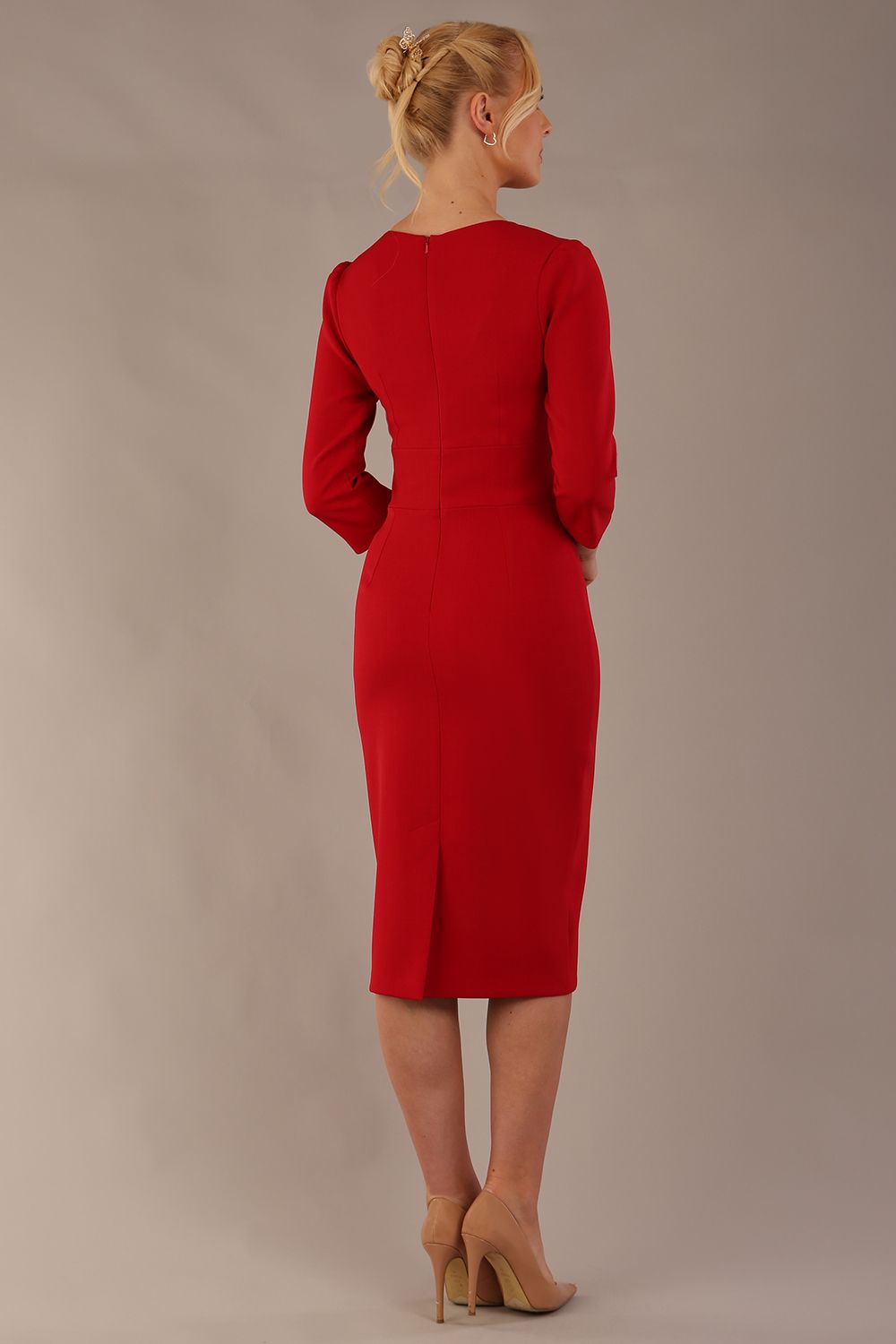 Corniche Double Bow Pencil Dress 