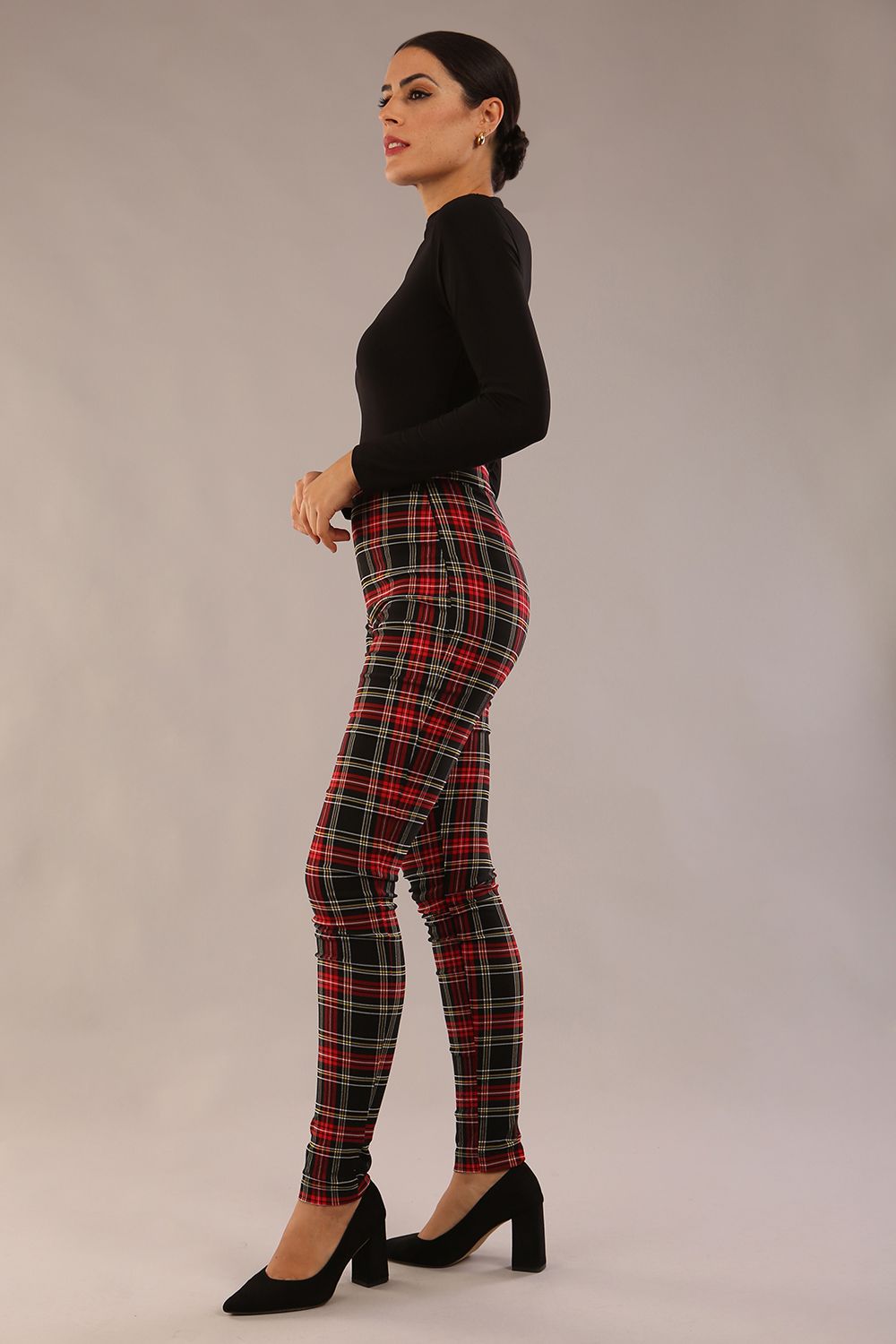 Cressida Tartan Stretch Trousers 