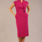 Derby Cap Sleeve Pencil Dress with Pockets 