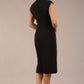 Derby Cap Sleeve Pencil Dress with Pockets 