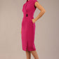 Derby Cap Sleeve Pencil Dress with Pockets 