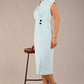 Derby Cap Sleeve Pencil Dress with Pockets 