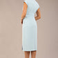 Derby Cap Sleeve Pencil Dress with Pockets 