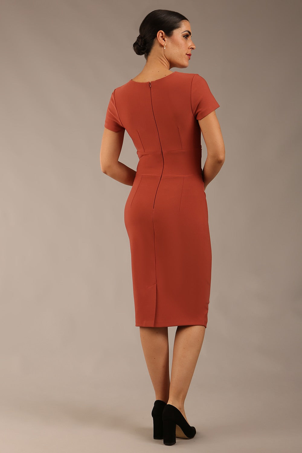 Donna Short Sleeved Pencil Dress 