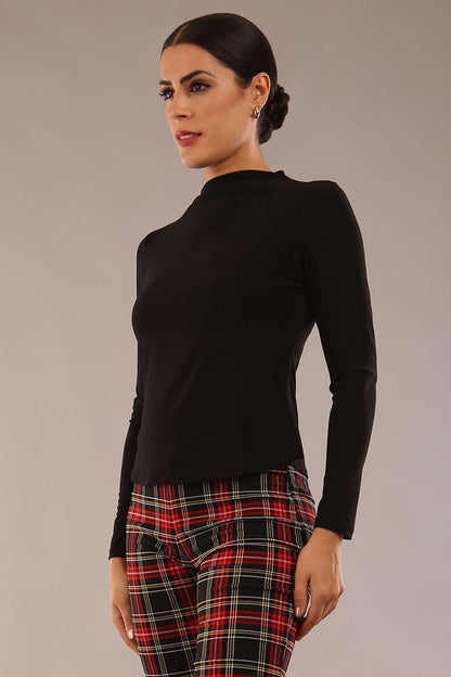Elspeth Long Sleeve Slinky Stretch Top 