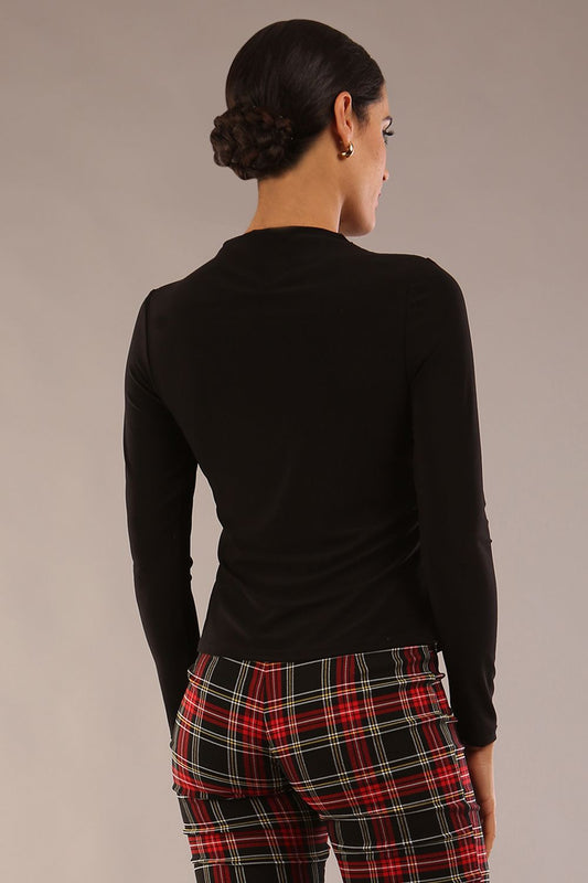 Elspeth Long Sleeve Slinky Stretch Top 