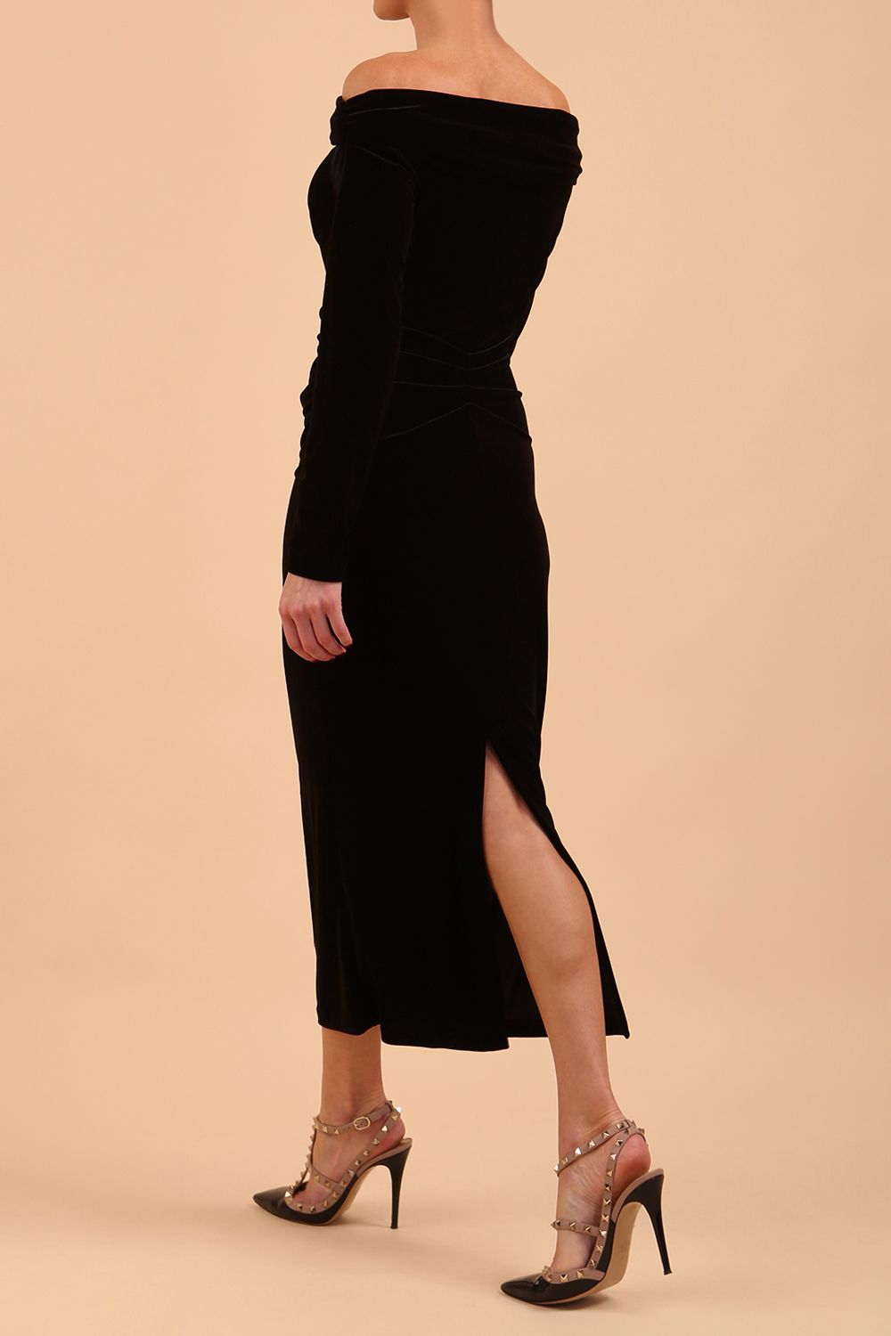 Eponine Midi Velvet Dress 
