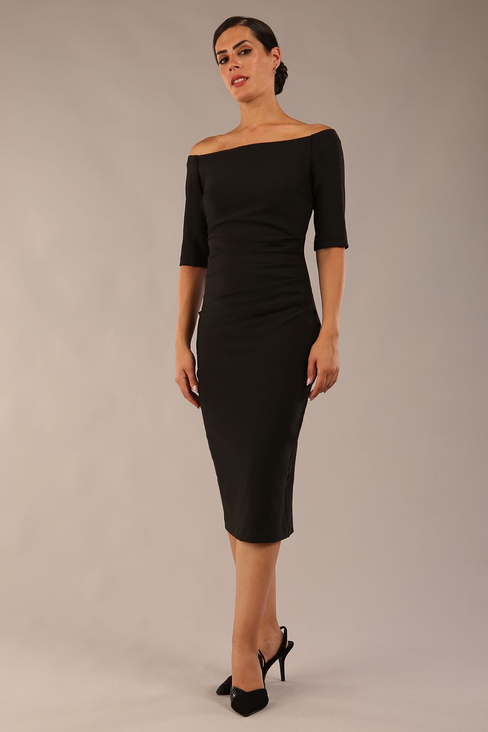 Estonia Off shoulder Pencil Dress 