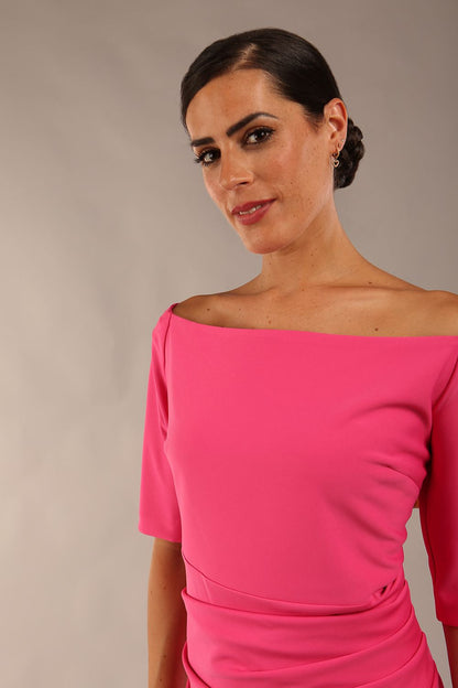 Estonia Off shoulder Pencil Dress 