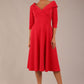 Fabienne 3/4 sleeved A-line Dress with pockets 