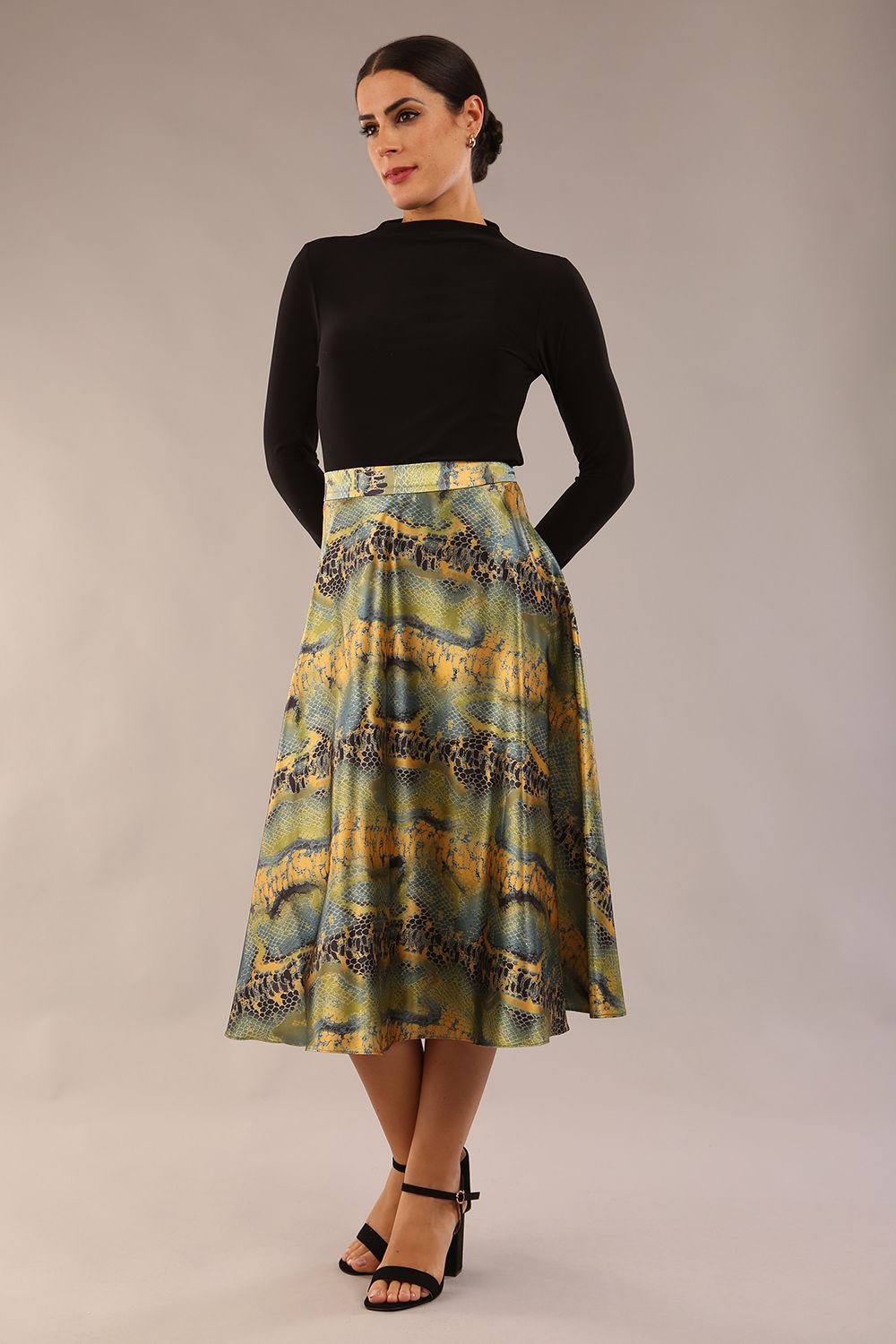 Gwendolyn Midi Length Skirt 