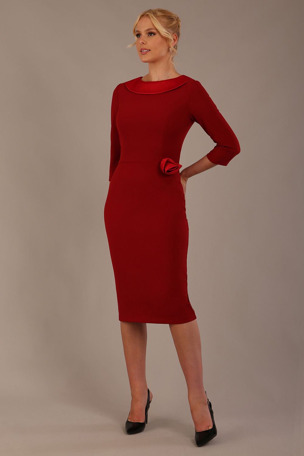 Heathcote Floral Detail Pencil Dress 