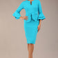 Hobson ruffled sleeves Pencil Dress 