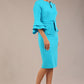 Hobson ruffled sleeves Pencil Dress 