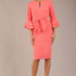 Hobson ruffled sleeves Pencil Dress 