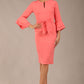 Hobson ruffled sleeves Pencil Dress 