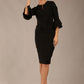 Hobson ruffled sleeves Pencil Dress 