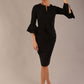 Hobson ruffled sleeves Pencil Dress 