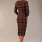 Horizon Tartan Stretch Pencil Dress 