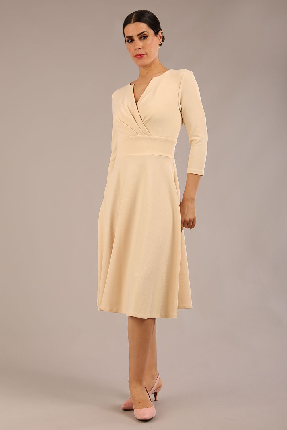 January Sleeved Swing Dress 