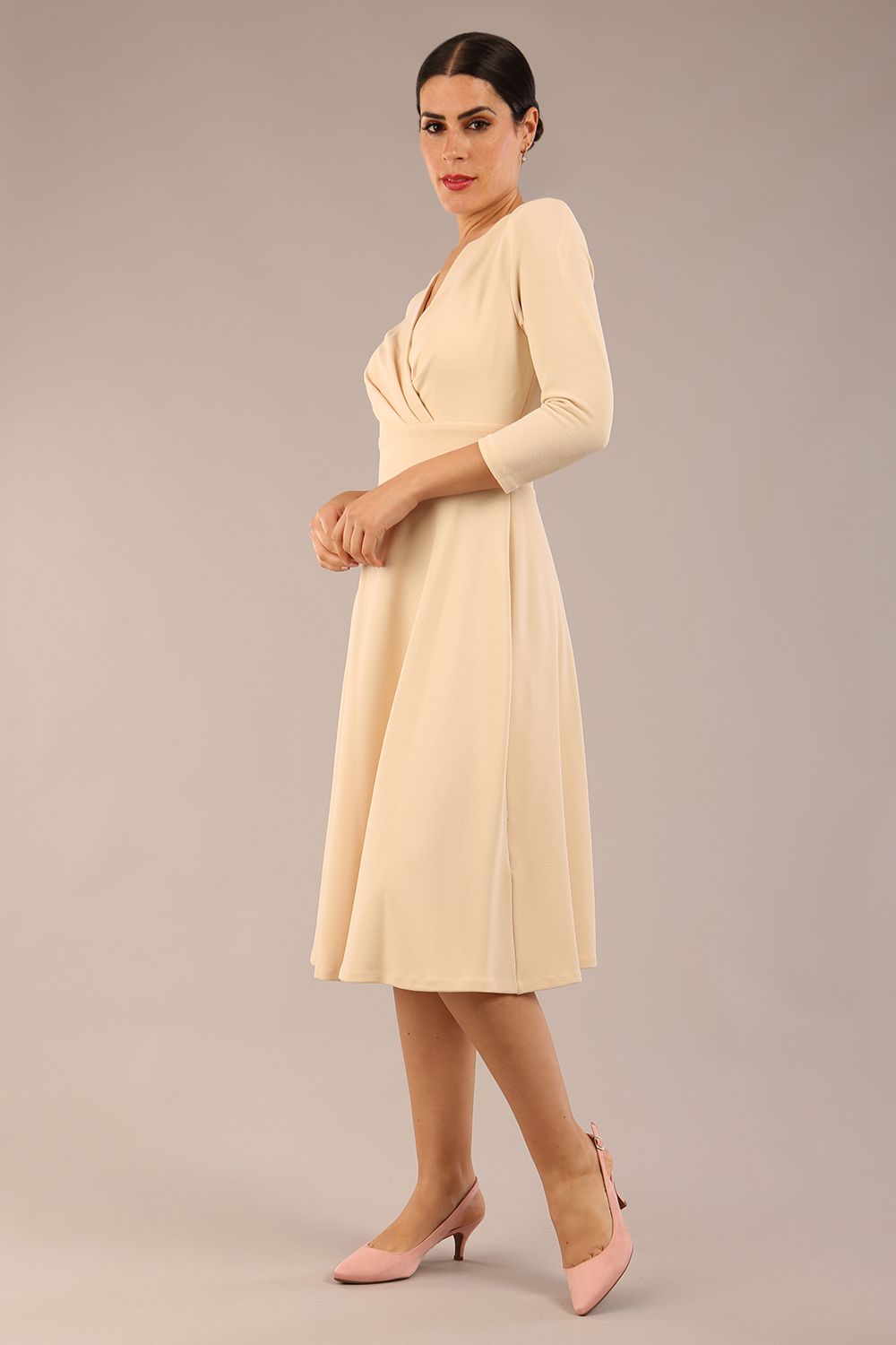January Sleeved Swing Dress 