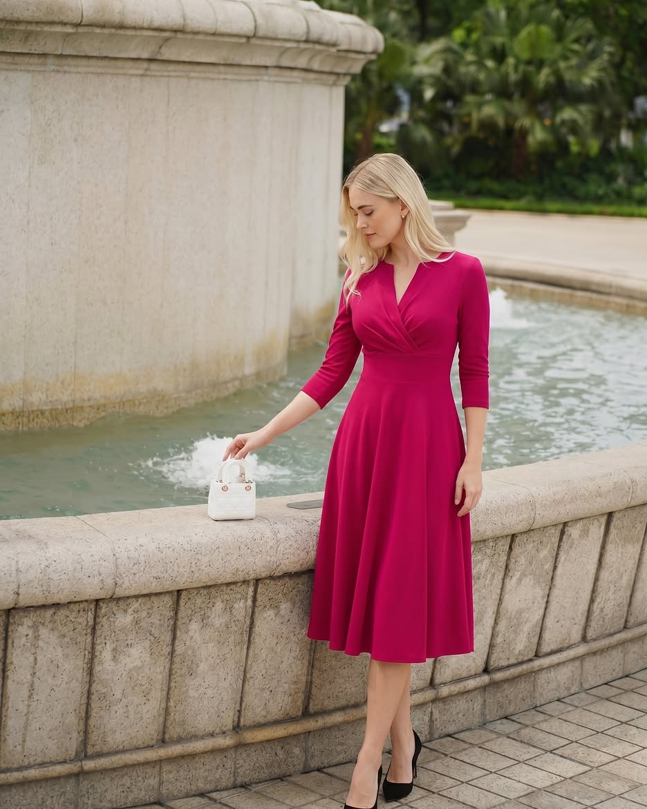 formal swing dress January - Asymmetric A-line sheer top dress Color (See 4th Picture):Natural Color Perfect for any summer Street Style City Chic