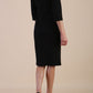 Model wearing diva catwalk Kinga 3/4 Sleeve pencil skirt dress