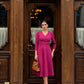 Karma 3/4 Length Sleeved Swing Dress