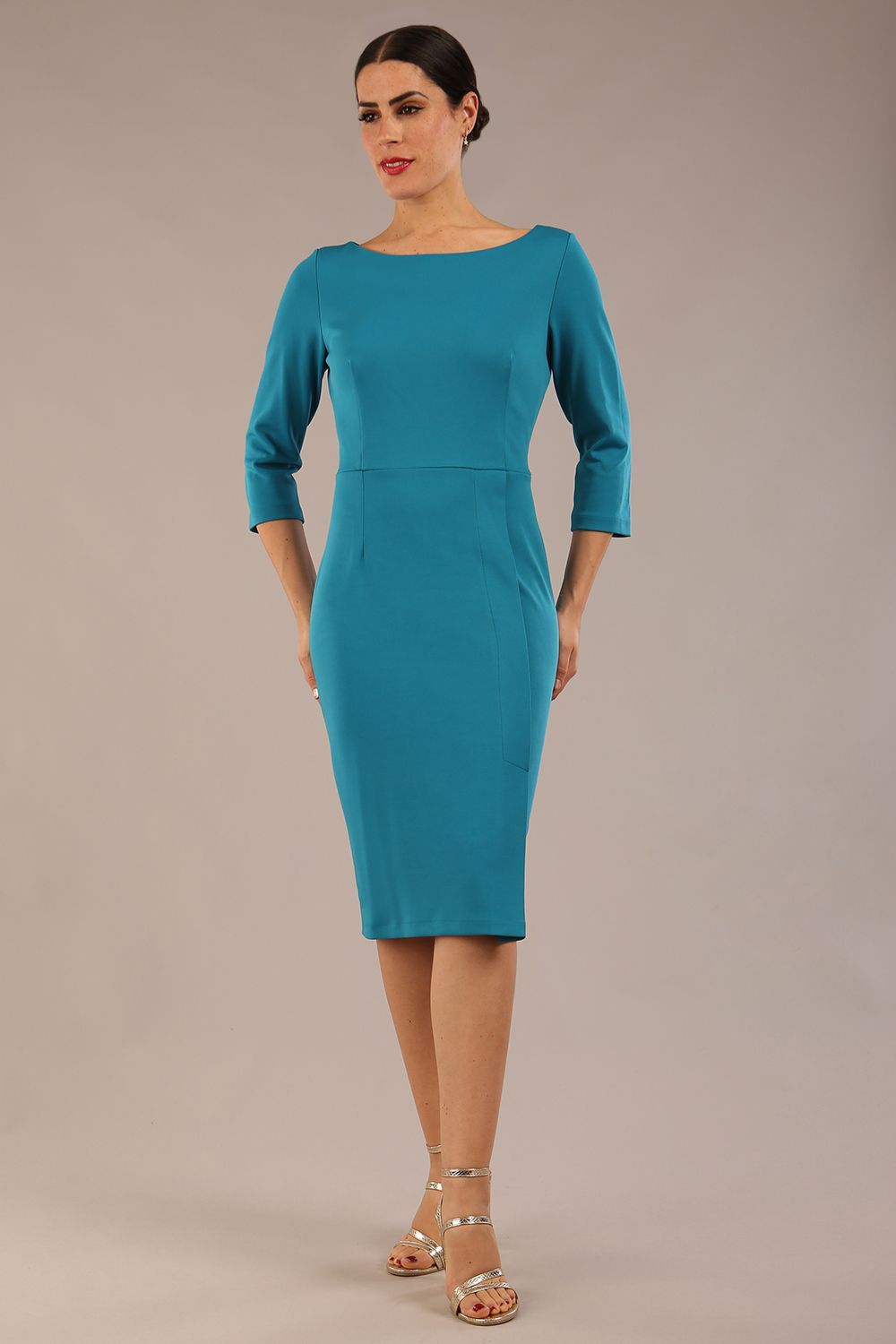 Kinga 3/4 Sleeved Pencil Dress 