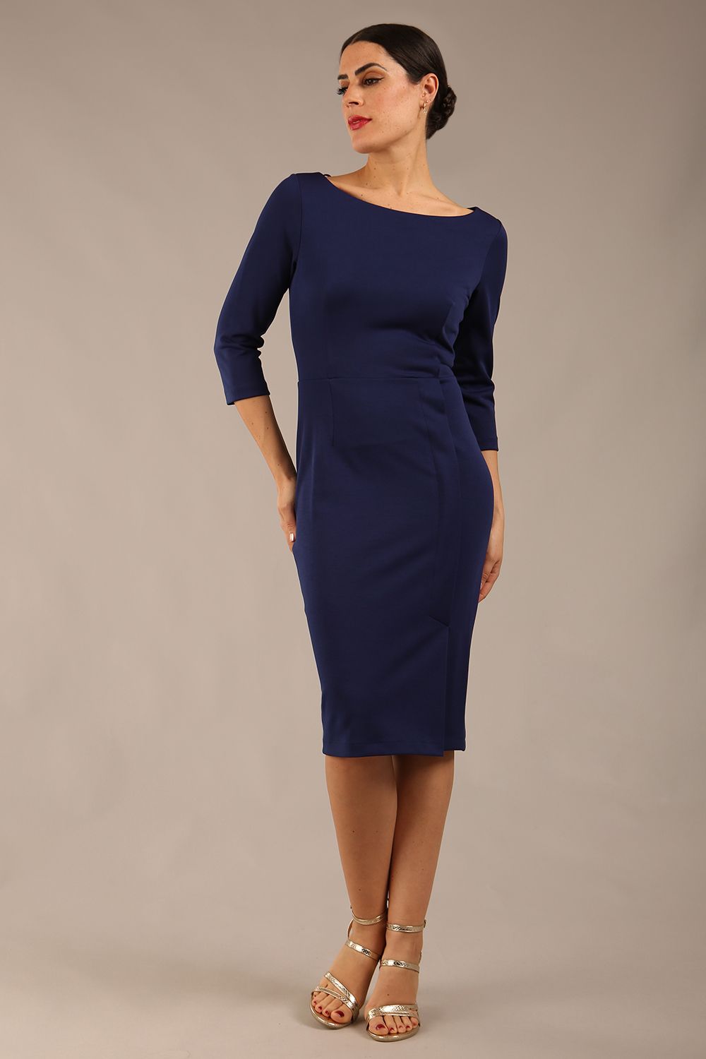 Kinga 3/4 Sleeved Pencil Dress 