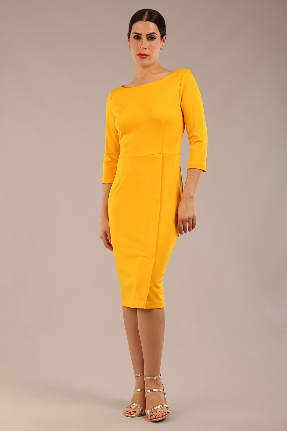 Kinga 3/4 Sleeved Pencil Dress 