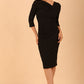 Kubrick Asymmetric Neckline Pencil Dress 