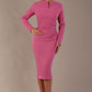 Long Sleeved Lydia Midi Pencil Dress 