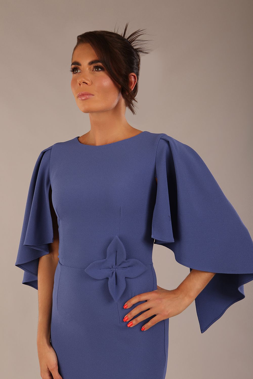 Luella Dolman Sleeve Knee-Length Pencil Dress 