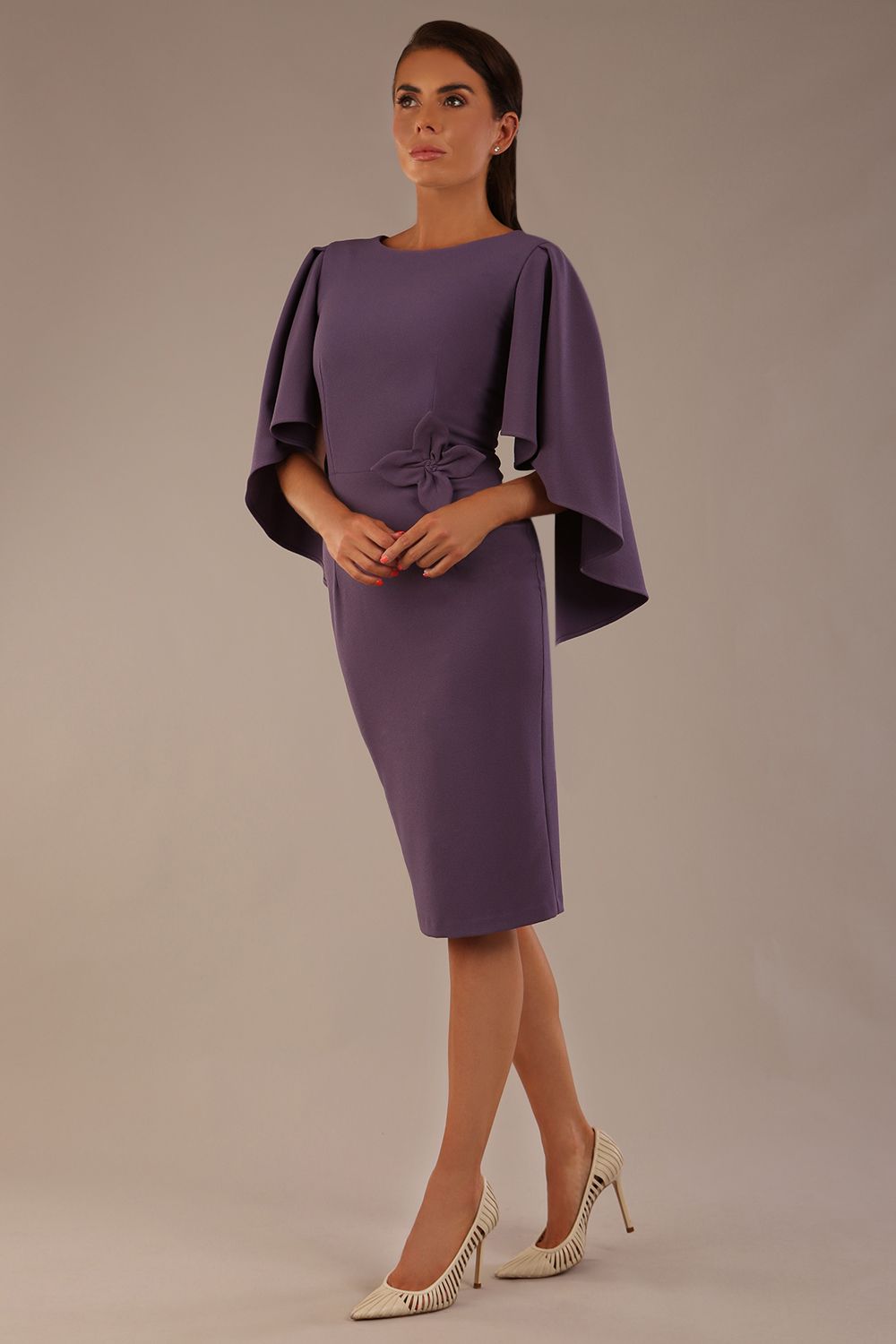 Luella Dolman Sleeve Knee-Length Pencil Dress 