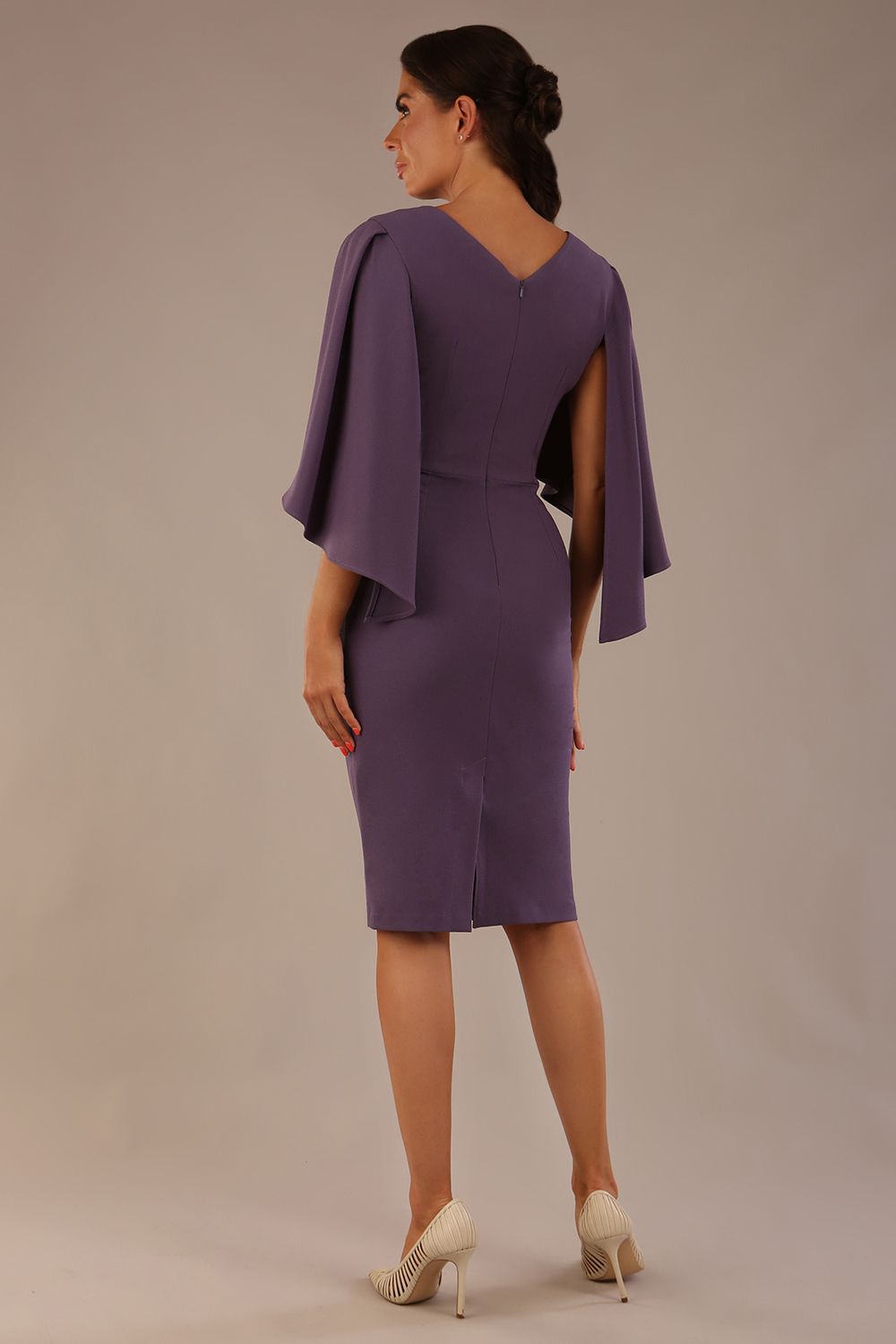 Luella Dolman Sleeve Knee-Length Pencil Dress 