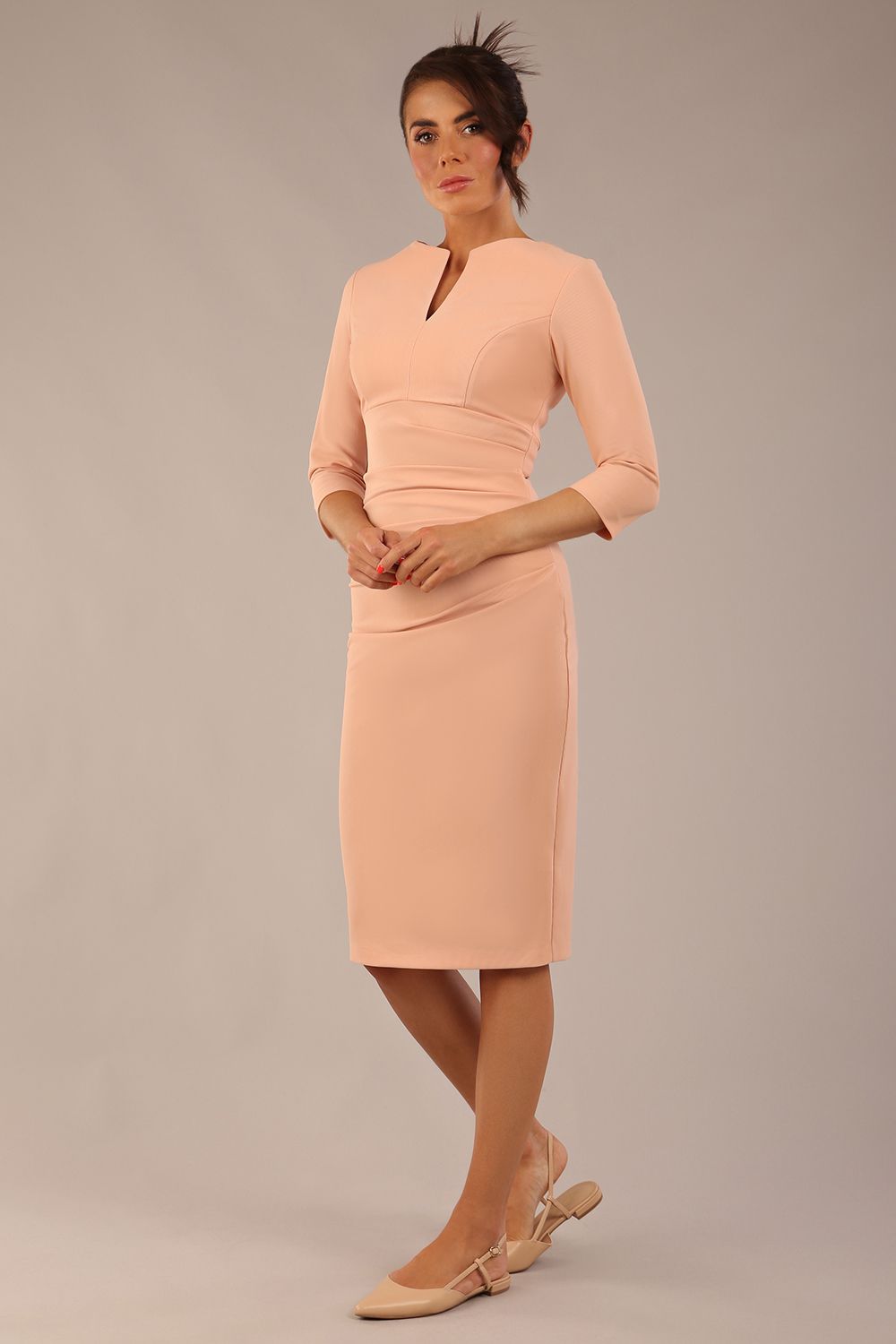 Lydia 3/4 Sleeved Pencil Dress 