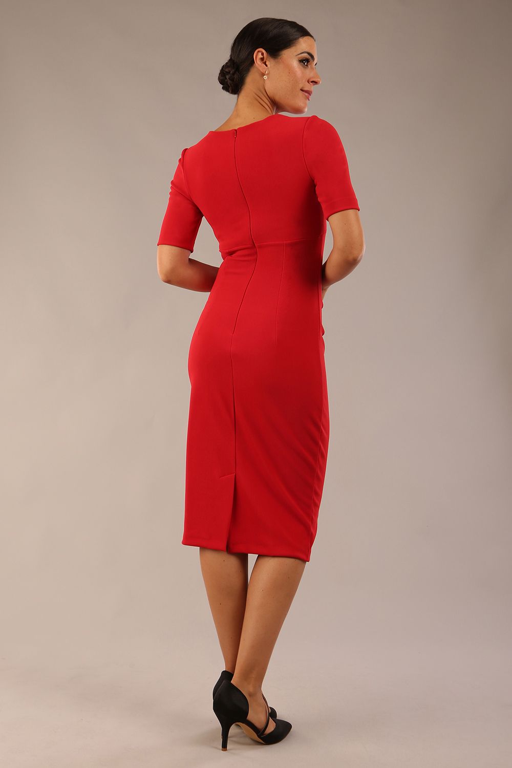Lydia Short Sleeved Pencil Dress 